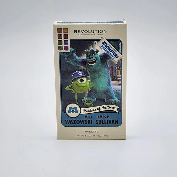 Revolution Disney Monsters University Mike & Sulley Eyeshadow Palette New in Box