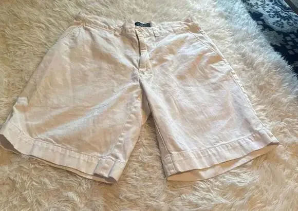 Polo Ralph Lauren Mens White Chino Shorts Size 30