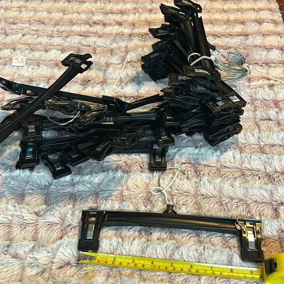 24 black kids hangers