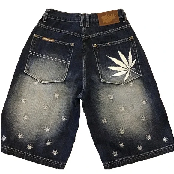 Victorious Urban Couture Jean Denim Shorts Mens Sz 30 Big Mary Jane 90s Y2K