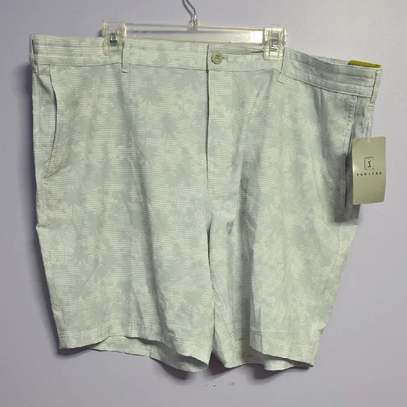 PGA Tour Men's Light Gray Patterned‎ Shorts