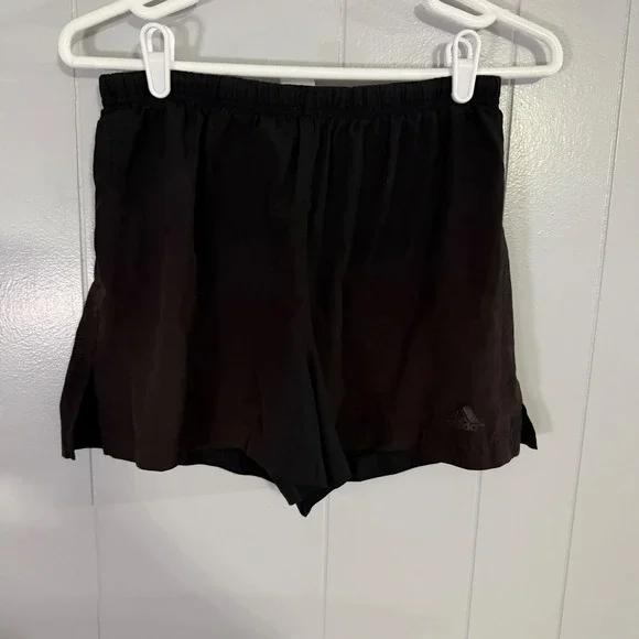 Adidas Athletic Shorts‎ Men Large Black Elastic Waist Performance Running