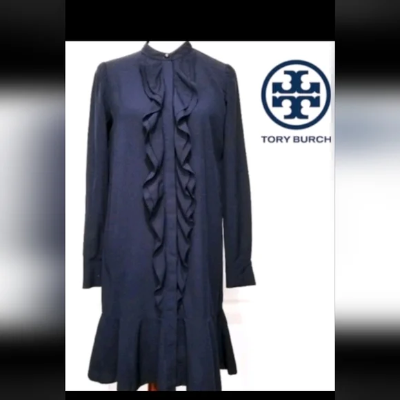 Tory Burch Mock Neck Knee-Length Dress