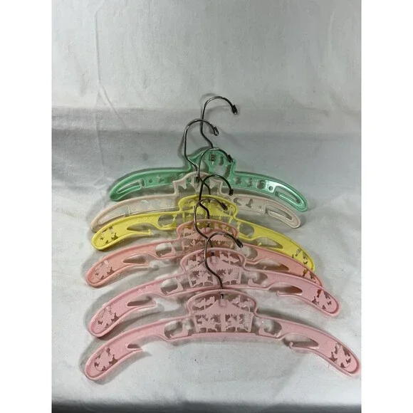 Vintage Babyworld Baby Clothes Hangers Lot of 6 Swivel Circus Carousel Nursery