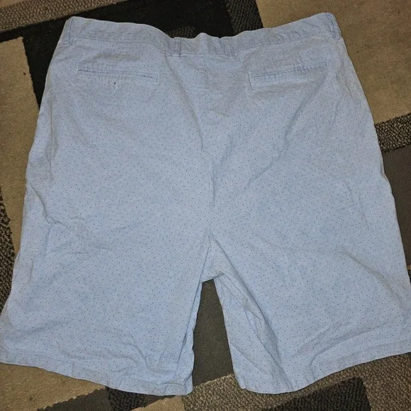 Old Navy Ultimate Slim Shorts Mens 44 Blue Micro Dot Good