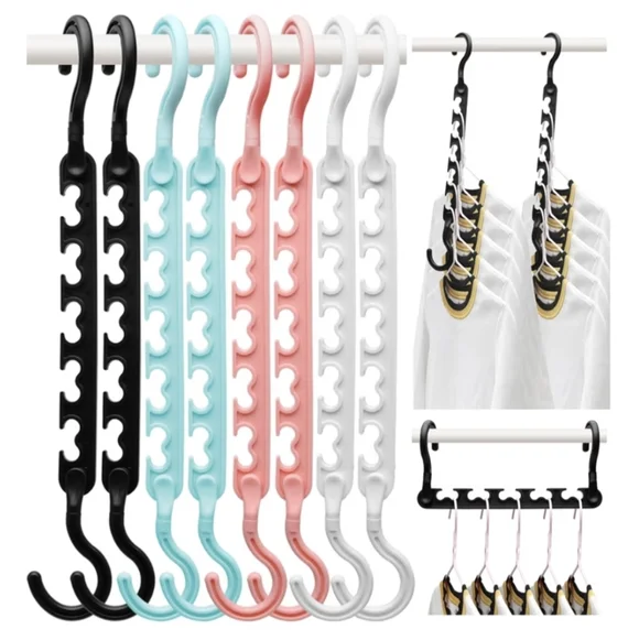 Amazon Multi-Color Space-Saving Closet Hangers