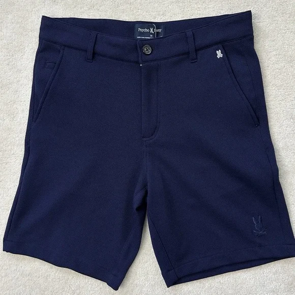 Psycho Bunny Shiro Knit Honeycomb Shorts Men's 30 Pique Lightweight Chino