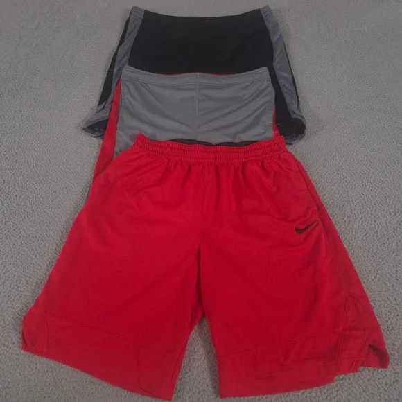 LOT OF 3 Nike Shorts Mens XL Multi Layup Basketball Dri-FIT Icon Mesh Athletic