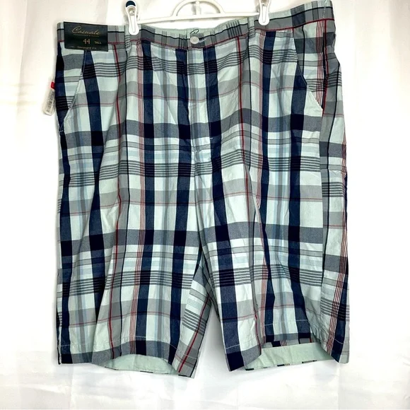 Roundtree & Yorke Casuals mens shorts plaid 44 tall