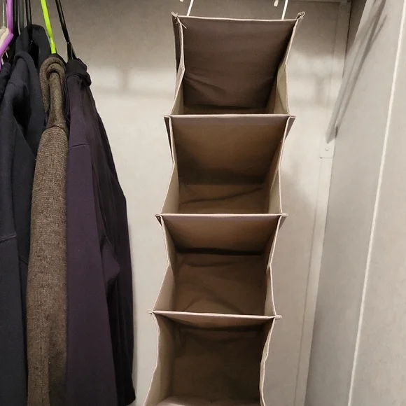 Hanging Closet Shoe Organizer And Felt clothes Hangers