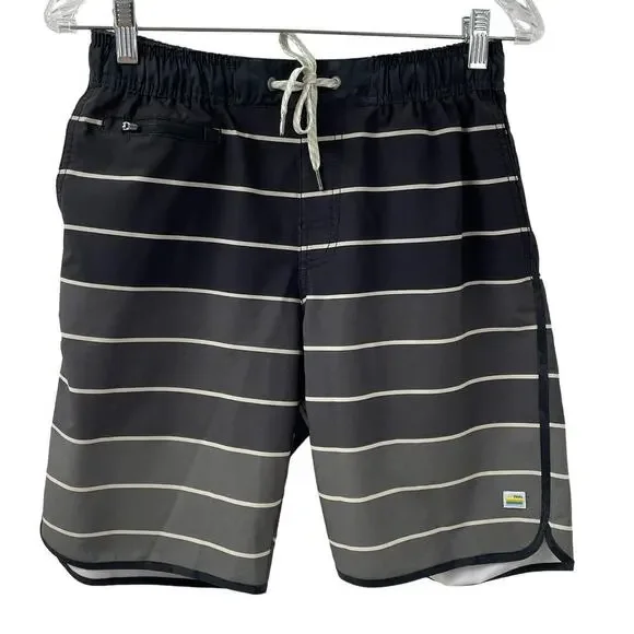 Vuori S Banks Short Black Gray Stripe