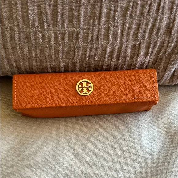 Tory Burch Orange‎ Eye Glasses Case small