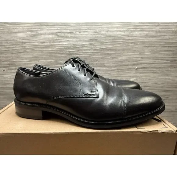 Cole Haan Lenox Hill Cap Toe Oxford, Black, Mens 8.5 M