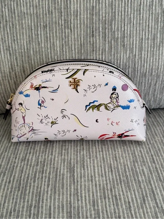 Tory burch poetry of things art print cosmetic pouch NWOT