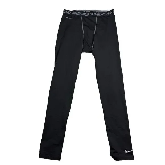 Nike Pro‎ Combat Dri Fit Compression Black Athletic Tights XL