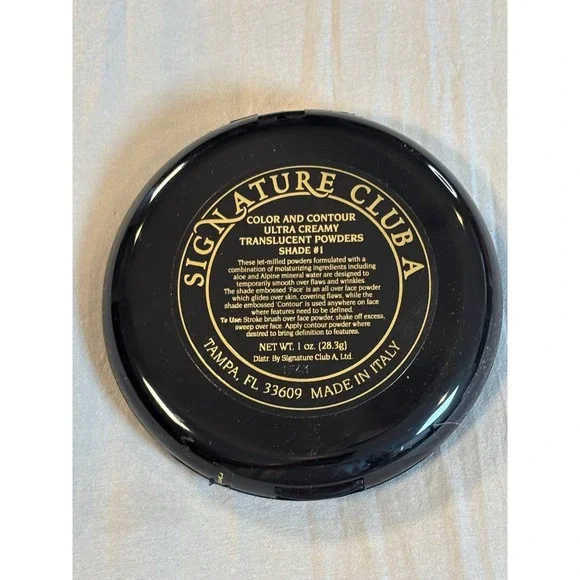 Signature Club A Color and Contour Ultra Creamy Translucent Powders Shade #1 1oz
