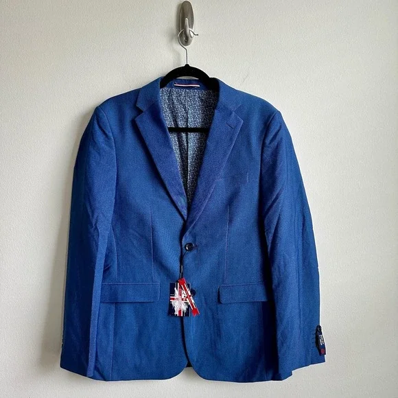 Soul of London‎ Blazer Mens 38R Slim Fit 7 Drop Sport Coat Jacket Floral Lined