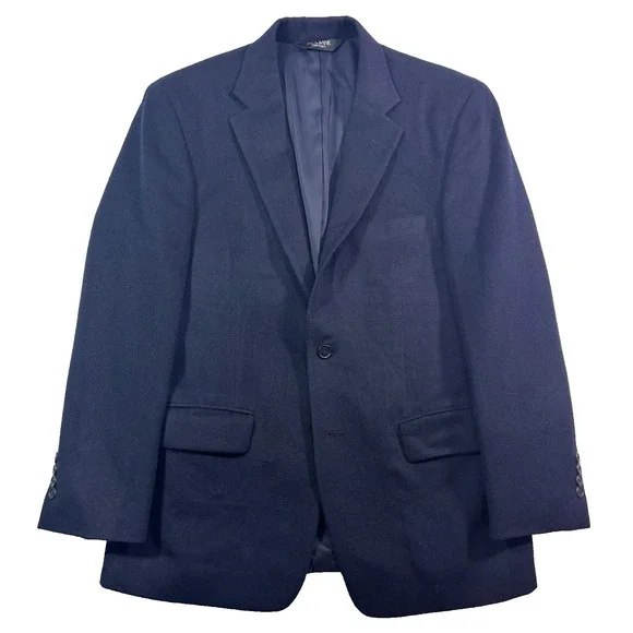 navy blue Jos A Bank blazer jacket 100% Camel Hair sport suit‎ coat soft 40R