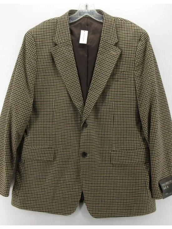 Banana Republic Sport Coat 44 Blazer Plaid Tailored Jacket $260 NEW