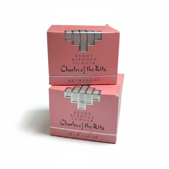 Charles of the‎ Ritz Ready Blended Powder 1.5oz Classic Ivory 2pk Vintage Pink