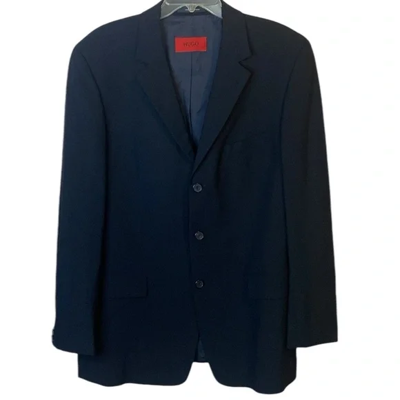 Men’s Hugo Boss Black Blazer Jacket, Size Large