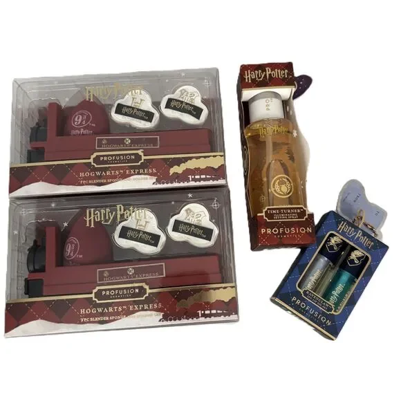 Harry Potter x Profusion Hogwarts Express Blender Sponge Setting Spray Lip Oil