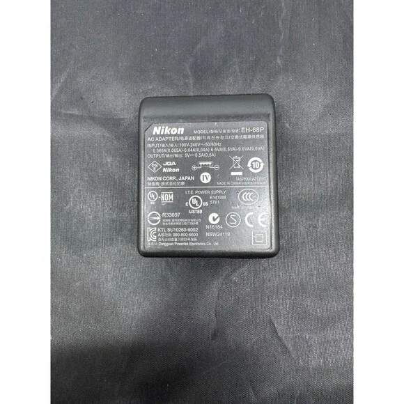 Genuine Nikon EH-68P Charging AC Power Adapter For Coolpix Camera - No Cable