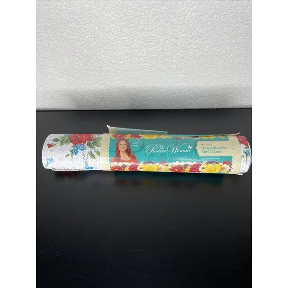 Pioneer Woman Sweet Rose Non adhesive Shelf Liner