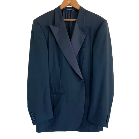 Dunhill Black Wool Suit Coat