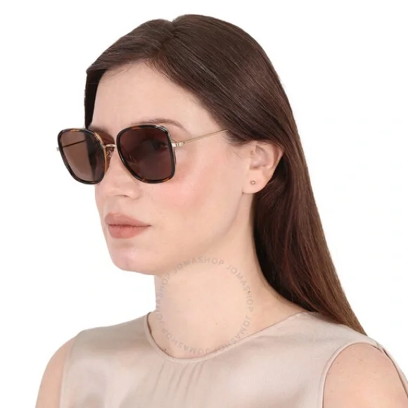 NWT Tory Burch | Brown Tortoise Shell Gradient Square Oversized Sunglasses $245