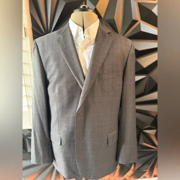 Brooks Brothers Classic Fit (Regent) Checkered Sport Coat 46R