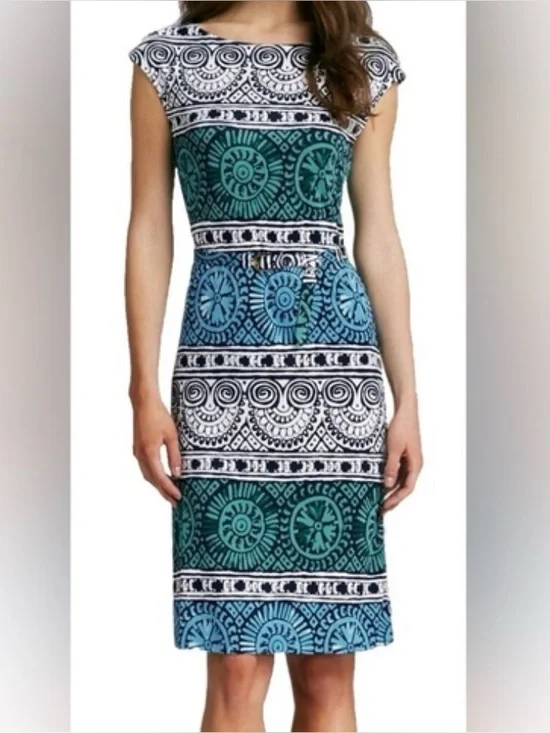 Tory Burch 100% Silk Pattern Boho Dress