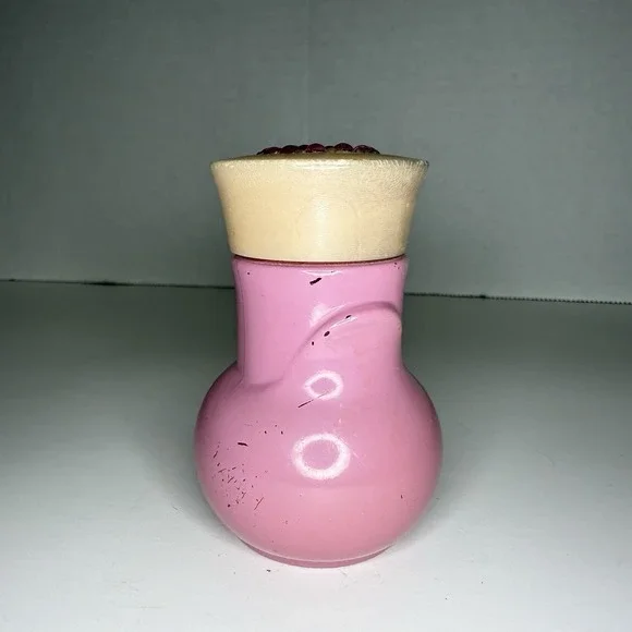 Vintage Avon SOMEWHERE Powder Sachet‎ 0.9 oz Bottle Powder In RARE pink jeweled
