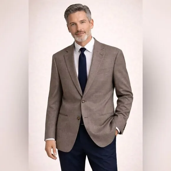 Oscar del la Renta Tan Men's Blazer
