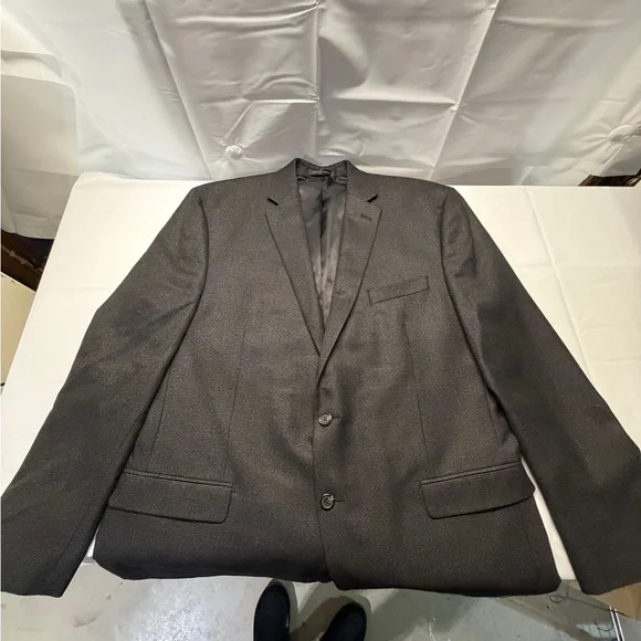 Chaps Men's Dark Charcoal Two-Button Sport‎ Coat