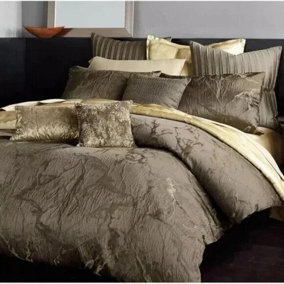 3 Pc Set Donna Karan Sanctuary King Duvet Mink