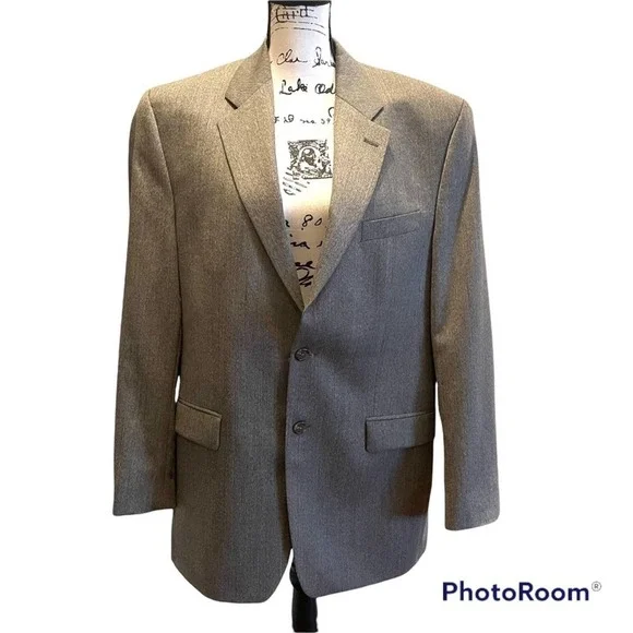LRL Lauren Ralph Lauren Men’s Suit Jacket Blazer Sport Coat Brown Taupe Size 42L