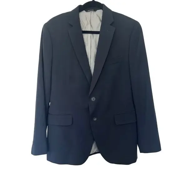 Banana Republic (40S) Navy Wool Tailored Fit Blazer Jacket Business Casual Prep