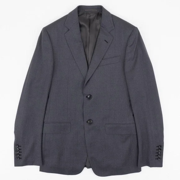 NWOT GUCCI Slim Fit Wool Suit Men's 46 Gray