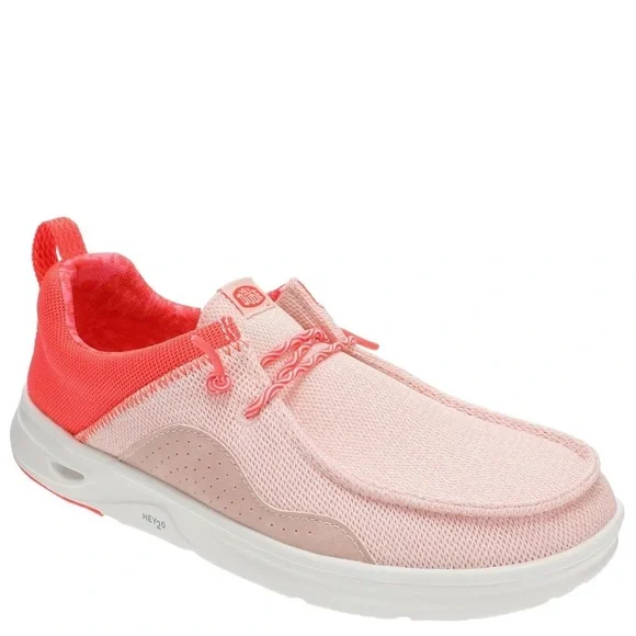 Hey Dude Wally Youth Hey20 Mesh Slip On Shoes Pale Pink Size C11 New
