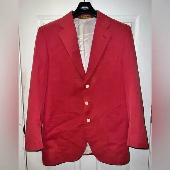 Vintage Nordstrom The Natural Style Blazer Red ish color size 38L