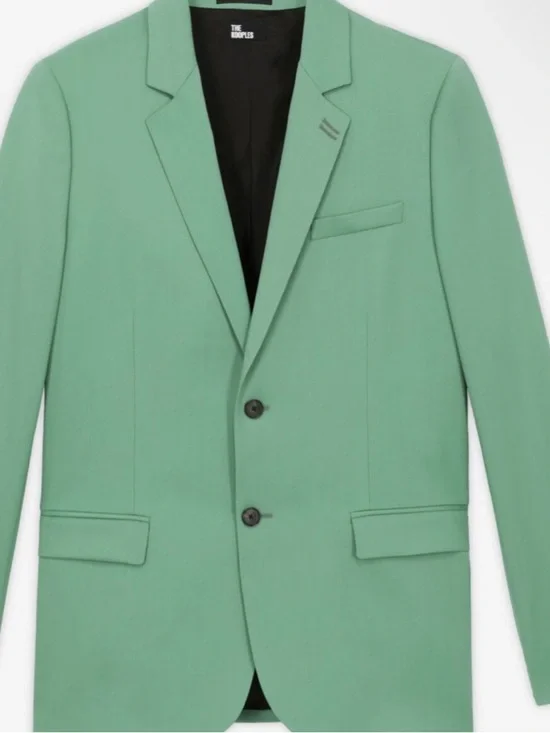 💜#56 BNWT The Kooples Mint Green Single-Breasted Blazer Retail $495