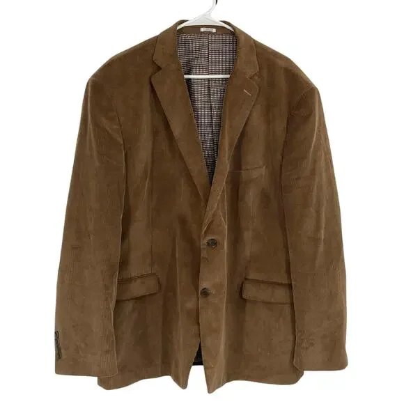 Saddlebred Heritage Corduroy Elbow Patches Western Sport Coat Brown Men’s 50R