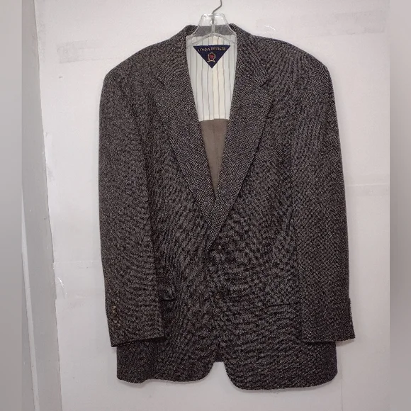 Tommy Hilfiger Men's Tweed Blazer - Brown Size (42) R
