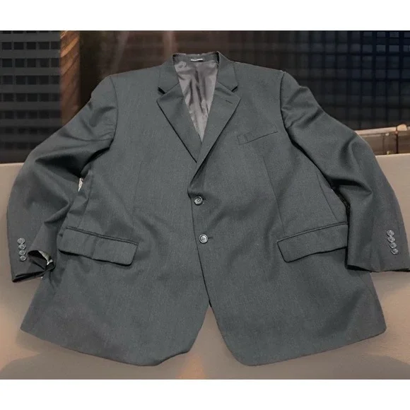 Pronto Uomo Platinum Executive Fit 50 Short Black Wool Sport Coat Blazer