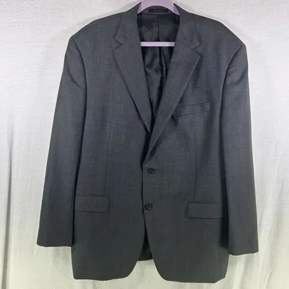 Lauren Ralph Lauren Mens 100% Wool Blazer Sport coat Jacket Size 48R Gray