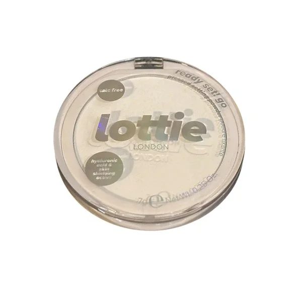 Lottie London Ready Set Go Pressed Setting Powder True Translucent Talc Free 7g