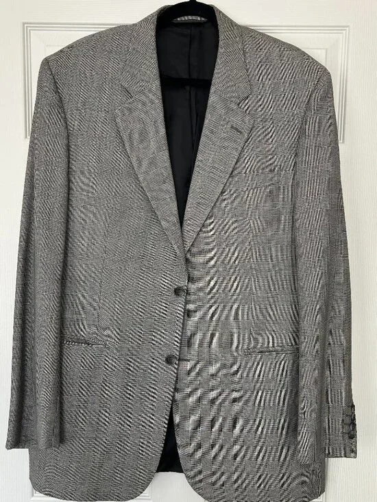 Jack Victor Montreal for Nordstrom 44L Sport Coat Wool Cashmere Houndstooth