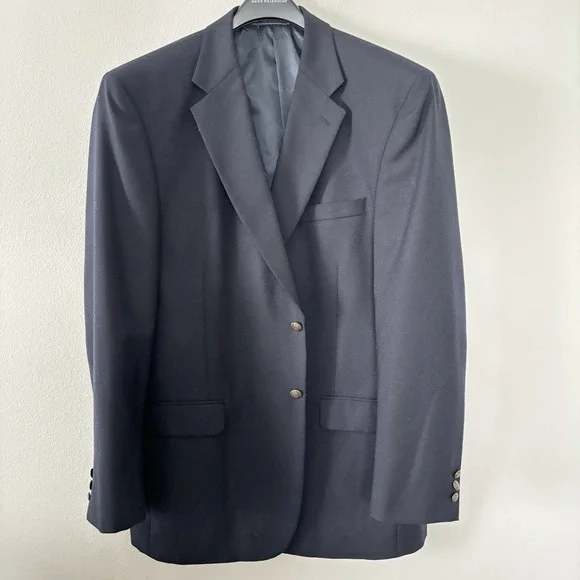 Bert Pulitzer Men's Navy Blue‎ Blazer Jacket Business Casual Professional 46L