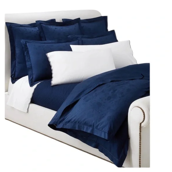 NWT Ralph Lauren Home‎ Bethany Jacquard Full/ Queen Duvet Cover in Polo Navy